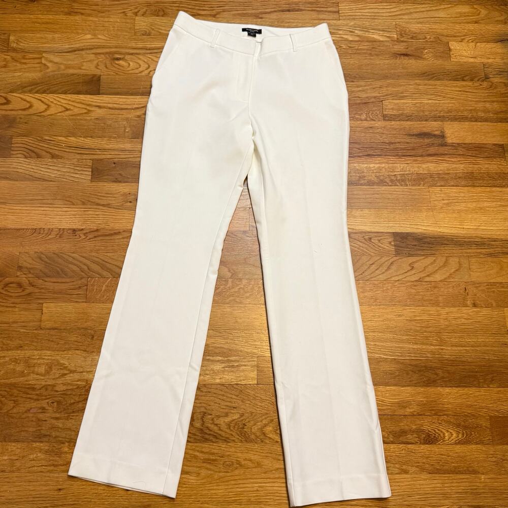 Marciano Guess Womens 6 White Trouser Pants Chic Class Corporatecore Work Wear